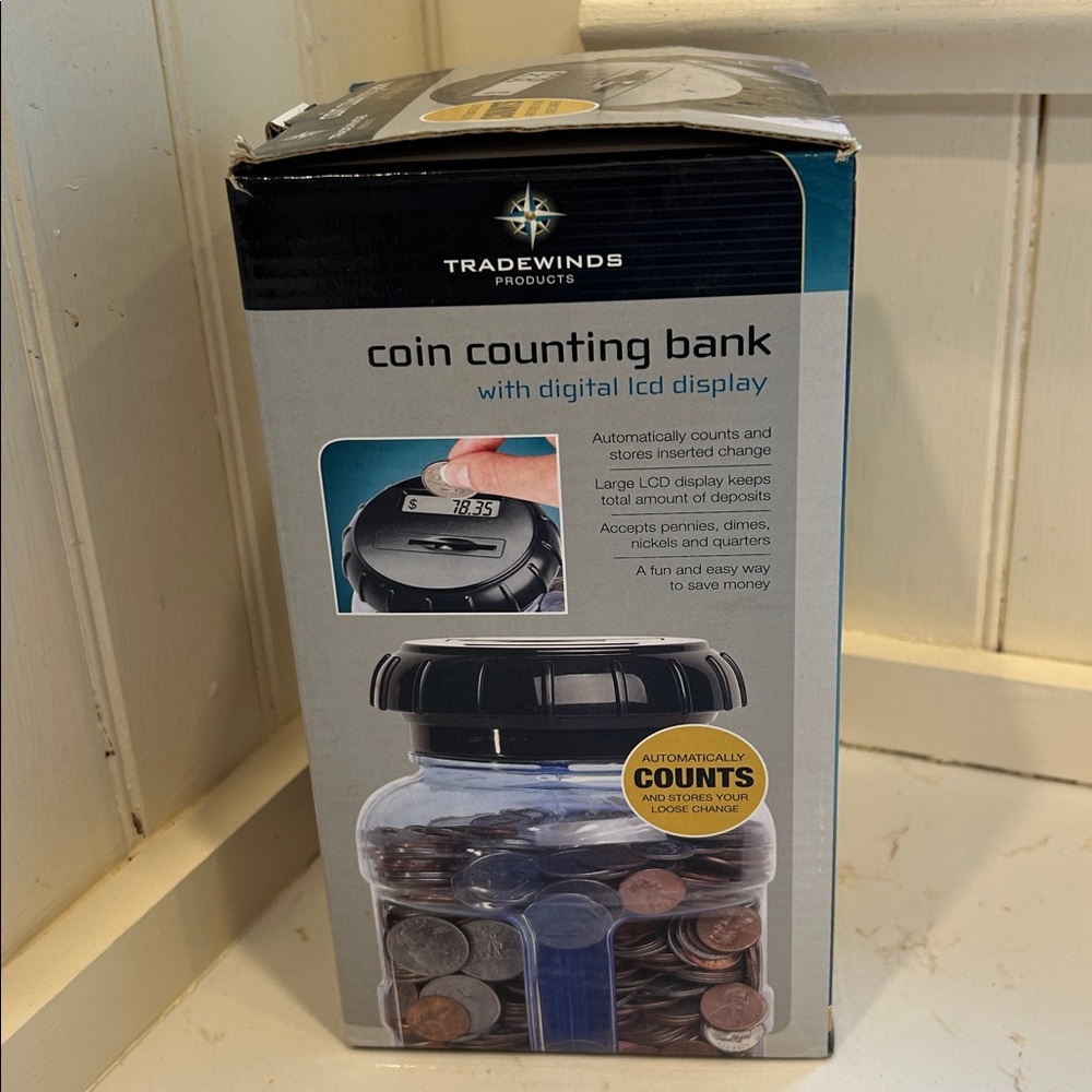 In original box-coin counting bank with digital lcd display - Picture 5 of 8